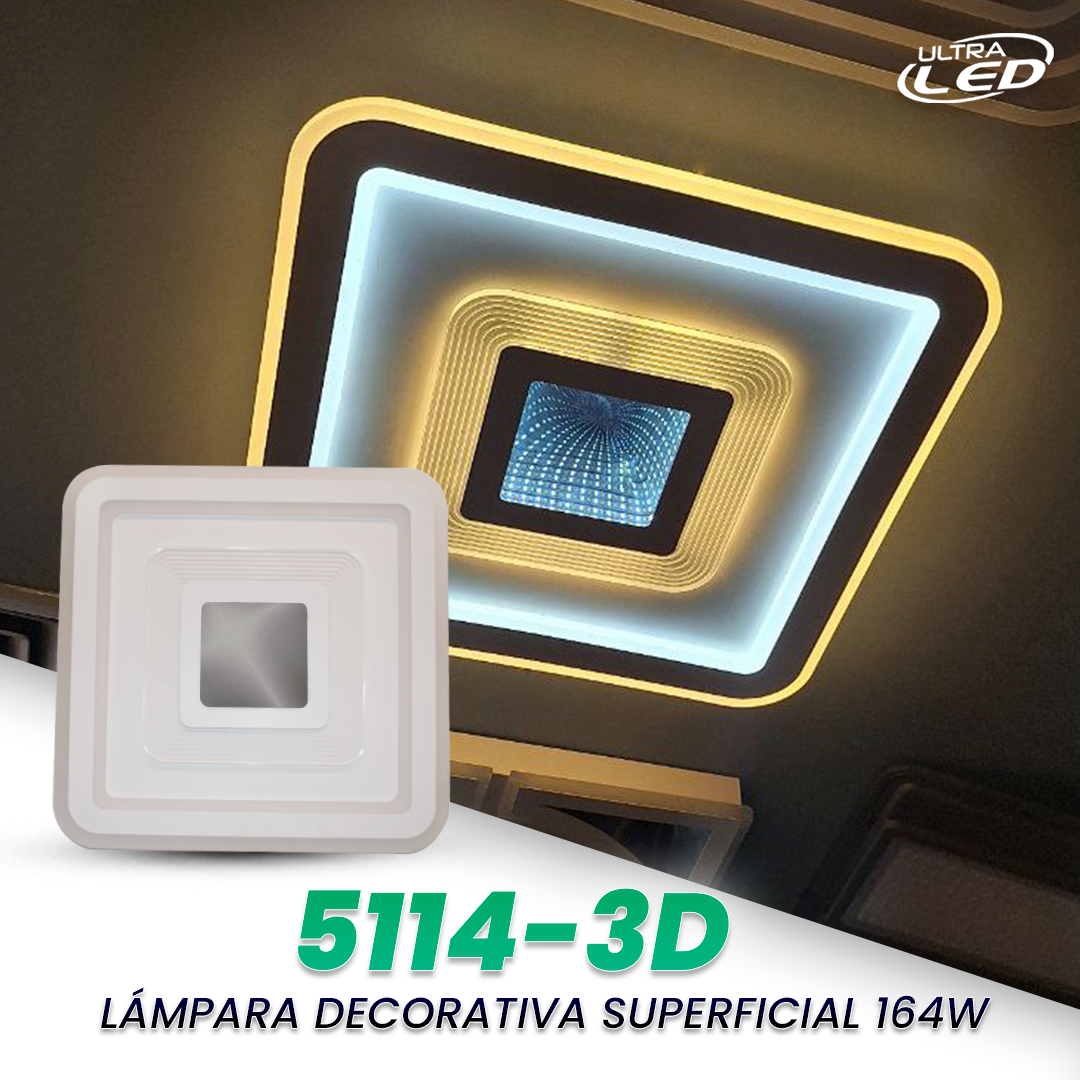 LAMPARA DECORATIVA 164W MODELO 5114-3D
