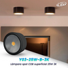SPOT LED COB REDONDO SUPERFICIAL LUZ CALIDA (3000K) MODELO Y03