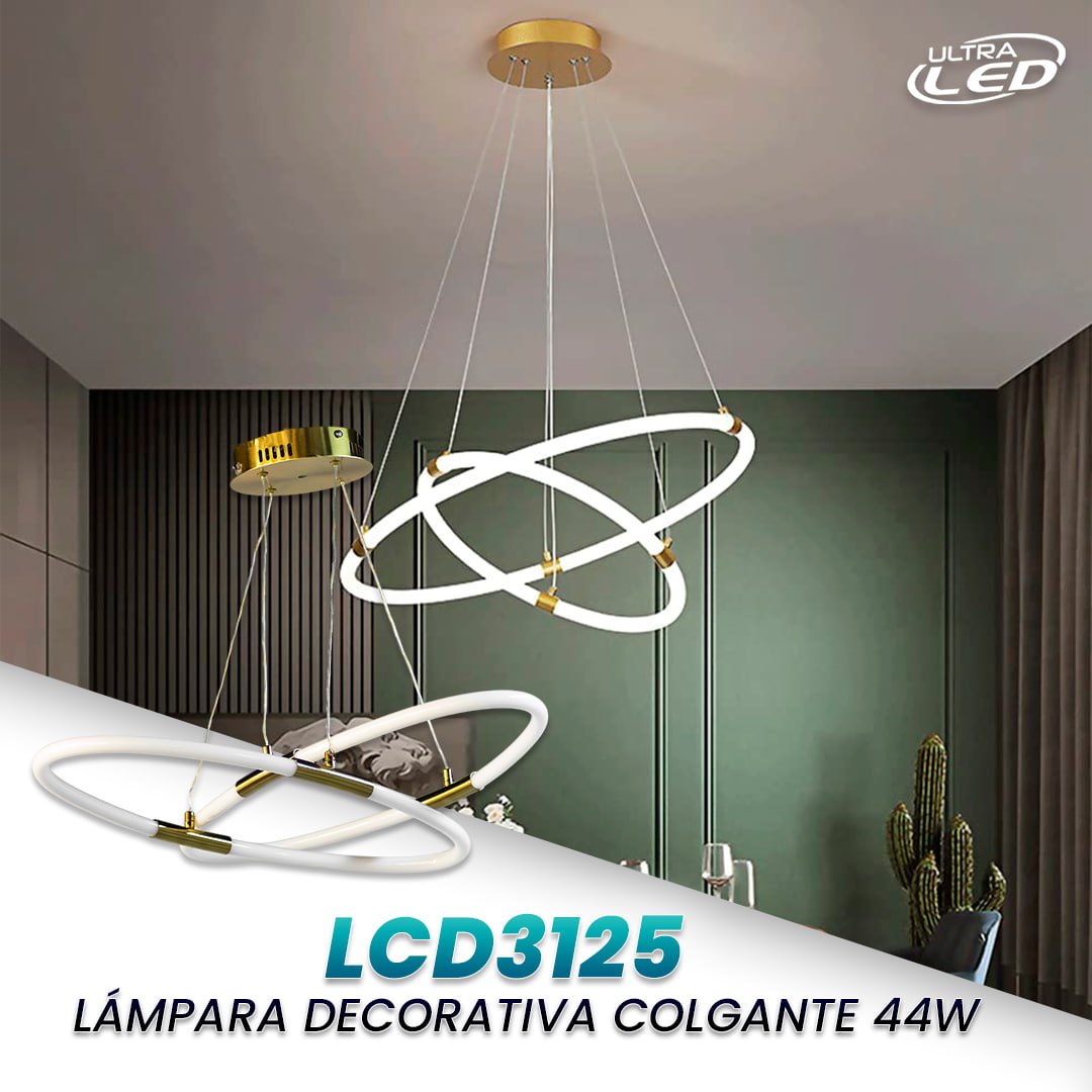 LAMPARA DECORATIVA COLGANTE 44W MODELO LCD3125