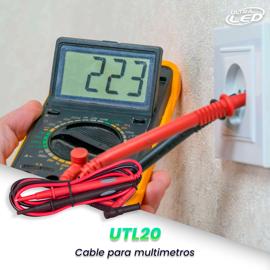 CABLE PARA MULTIMETRO MODELO UTL20