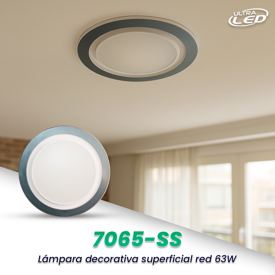 LAMPARA DECORATIVA 63W MODELO 7065-SS