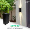 LAMP APLIQUE PARED NEGRO LUZ CALIDA (3000K) MODELO HGYS