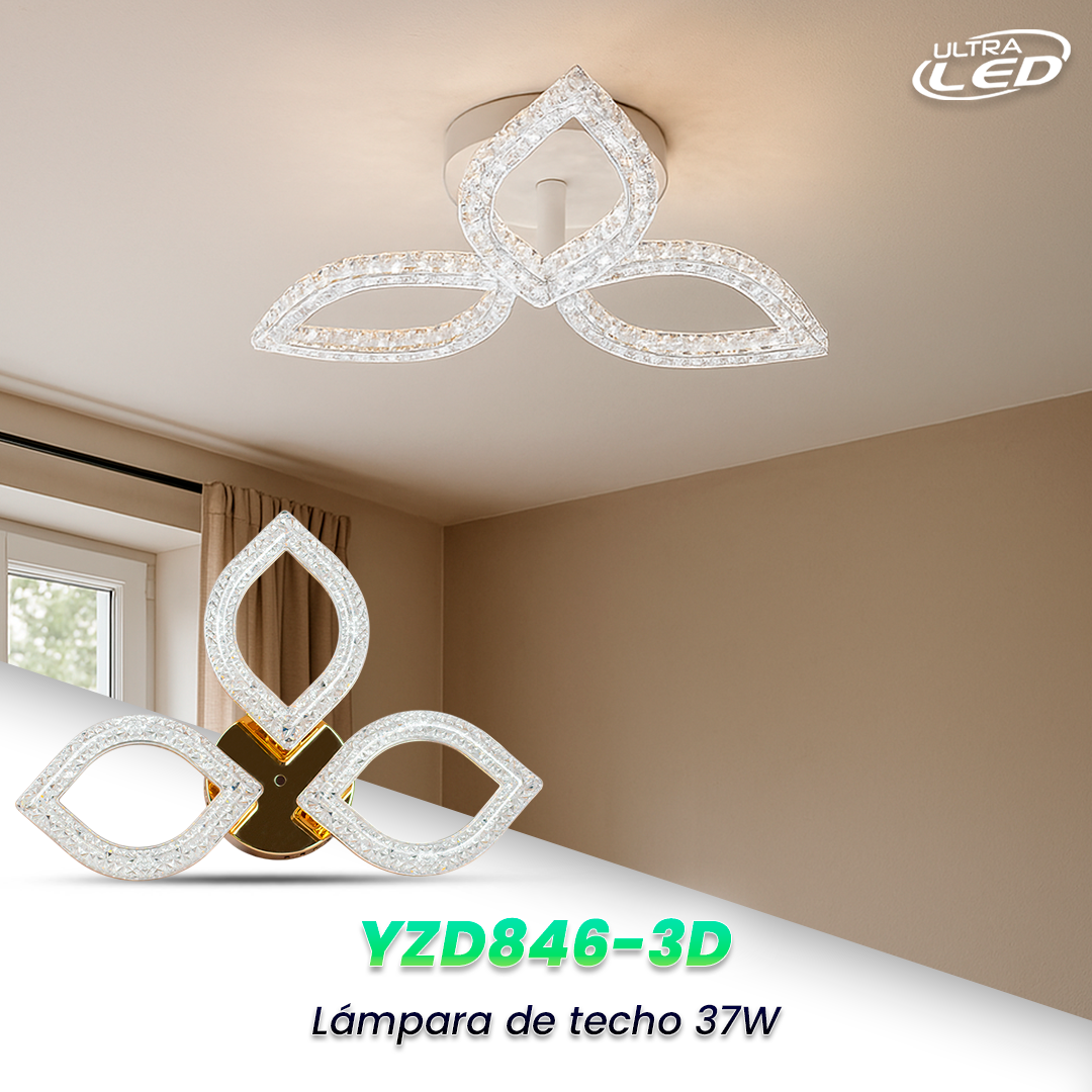 LAMPARA DE TECHO 37W MODELO YZD846-3D