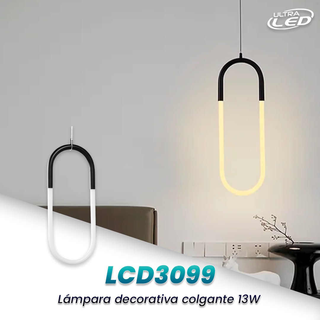 LAMPARA DECORATIVA COLGANTE 13W MODELO LCD3099