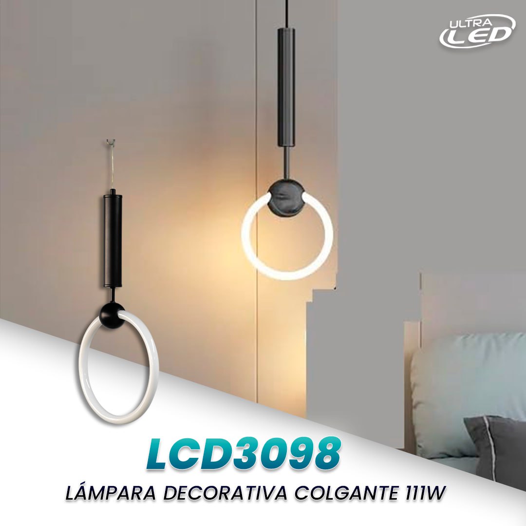 LAMPARA DECORATIVA COLGANTE 11W MODELO LCD3098