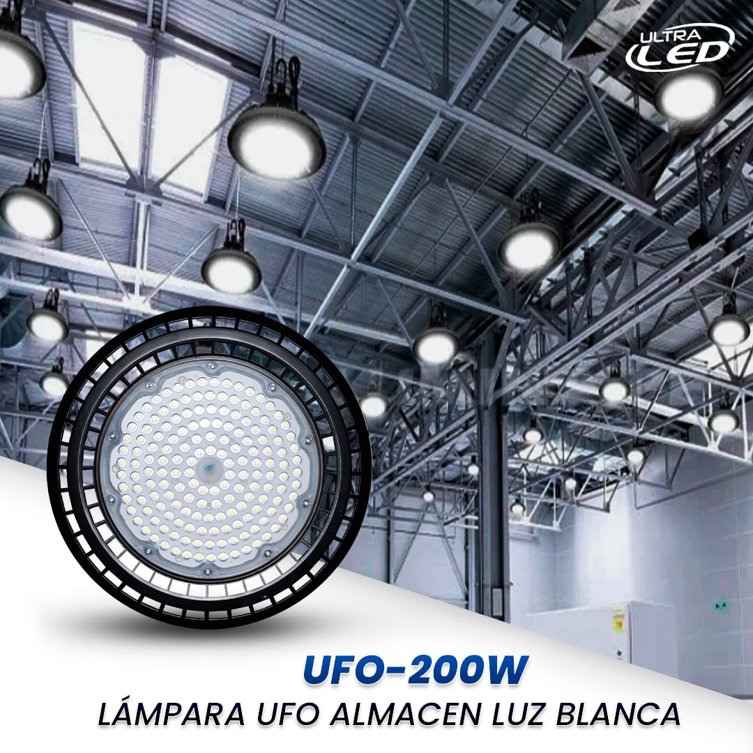LAMPARA LED UFO ALMACEN LUZ BLANCA (6500K)