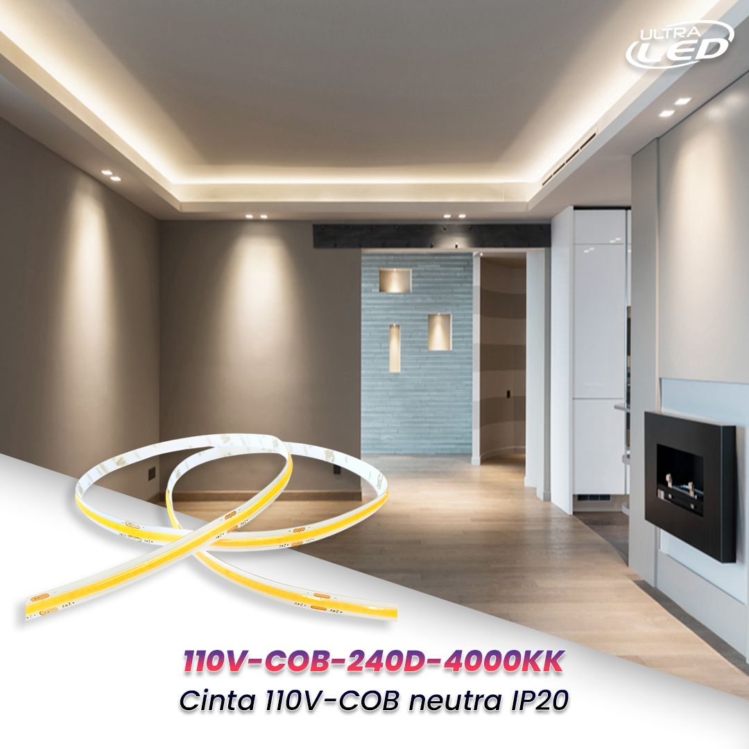 CINTA LED COB 110V 240D IP20 X METRO