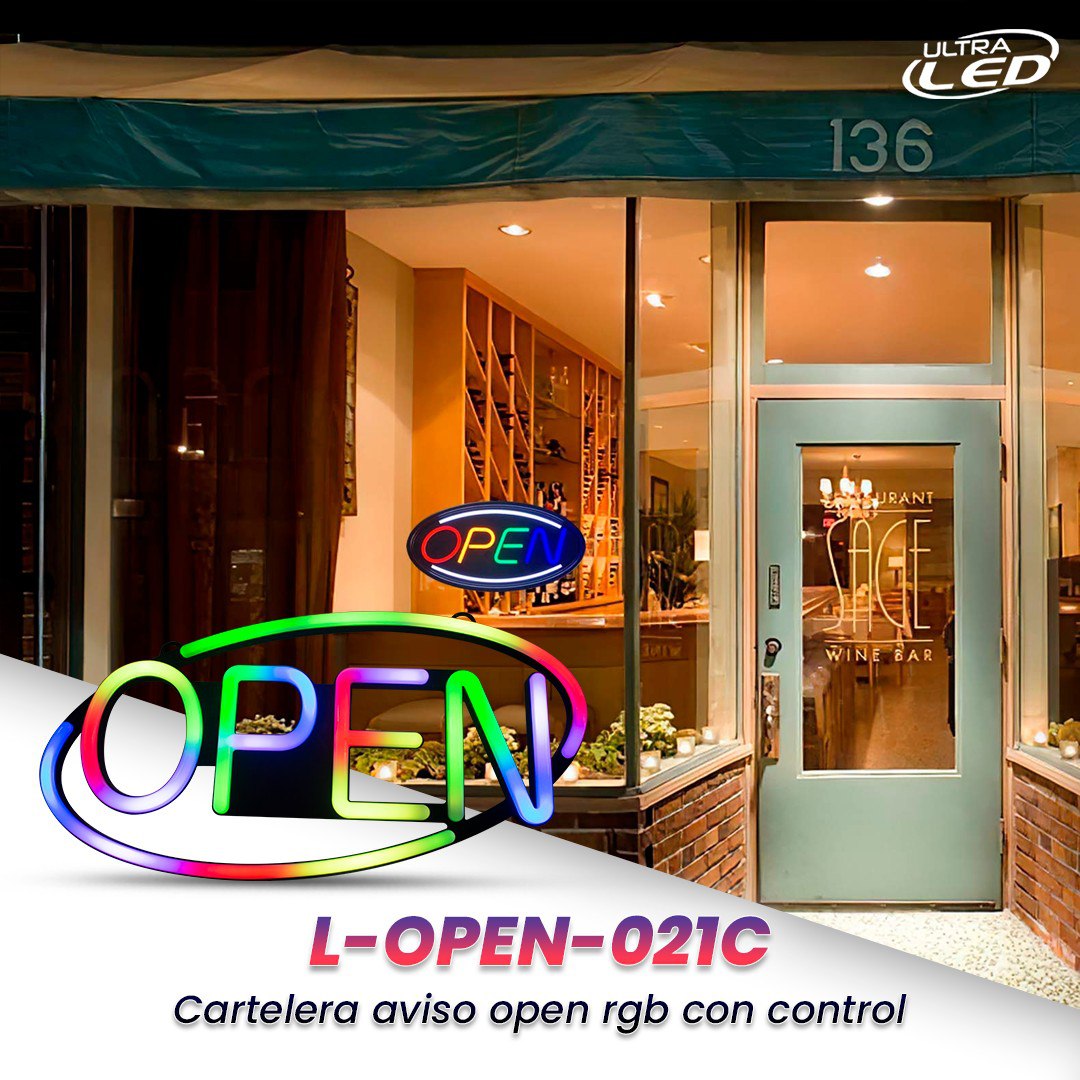 AVISO LED (OPEN CON CONTROL)