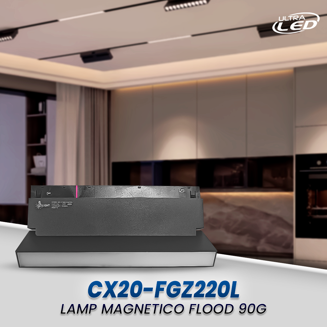 LAMPARA LED MAGNETICA CX FLOOD 90G 12W LUZ CALIDA (3000K)