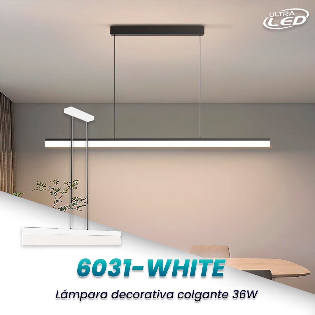 LAMPARA DECORATIVA 36W MODELO 6031- WHITE