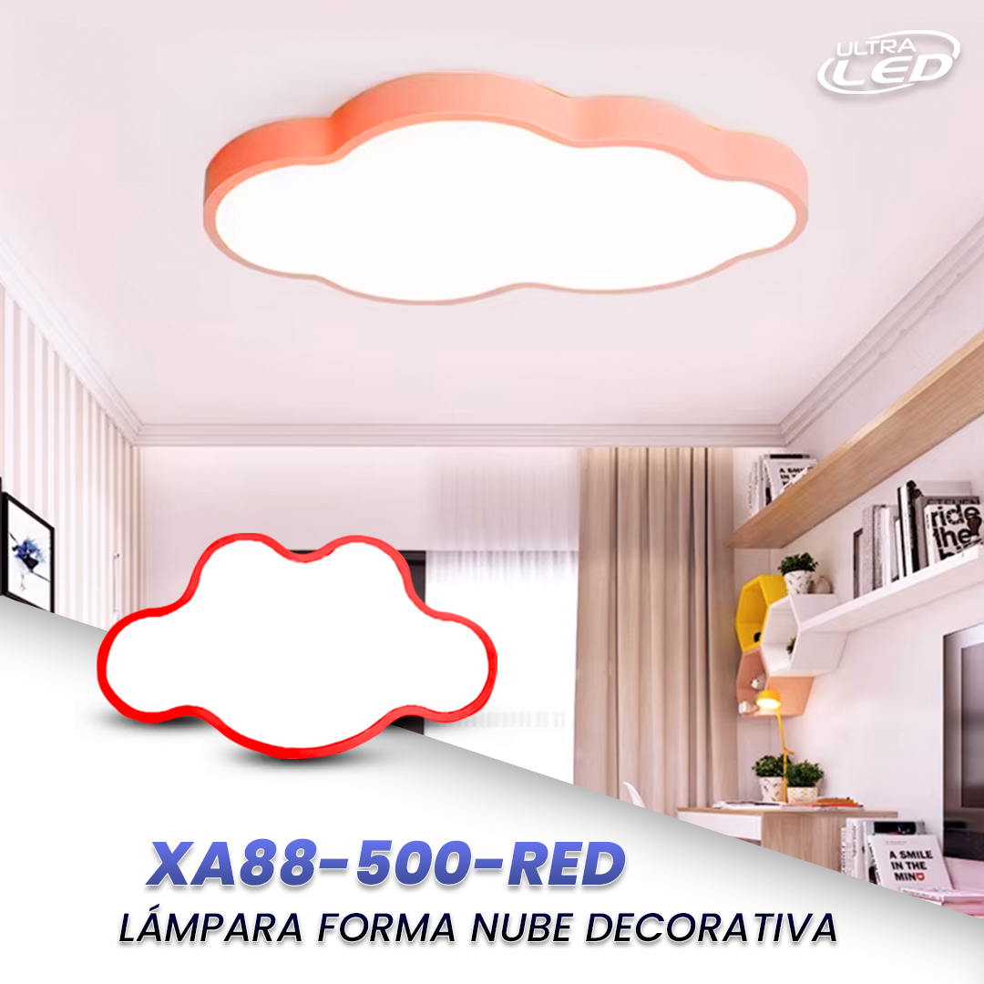 LAMPARA DECORATIVA CARCASA ROJA