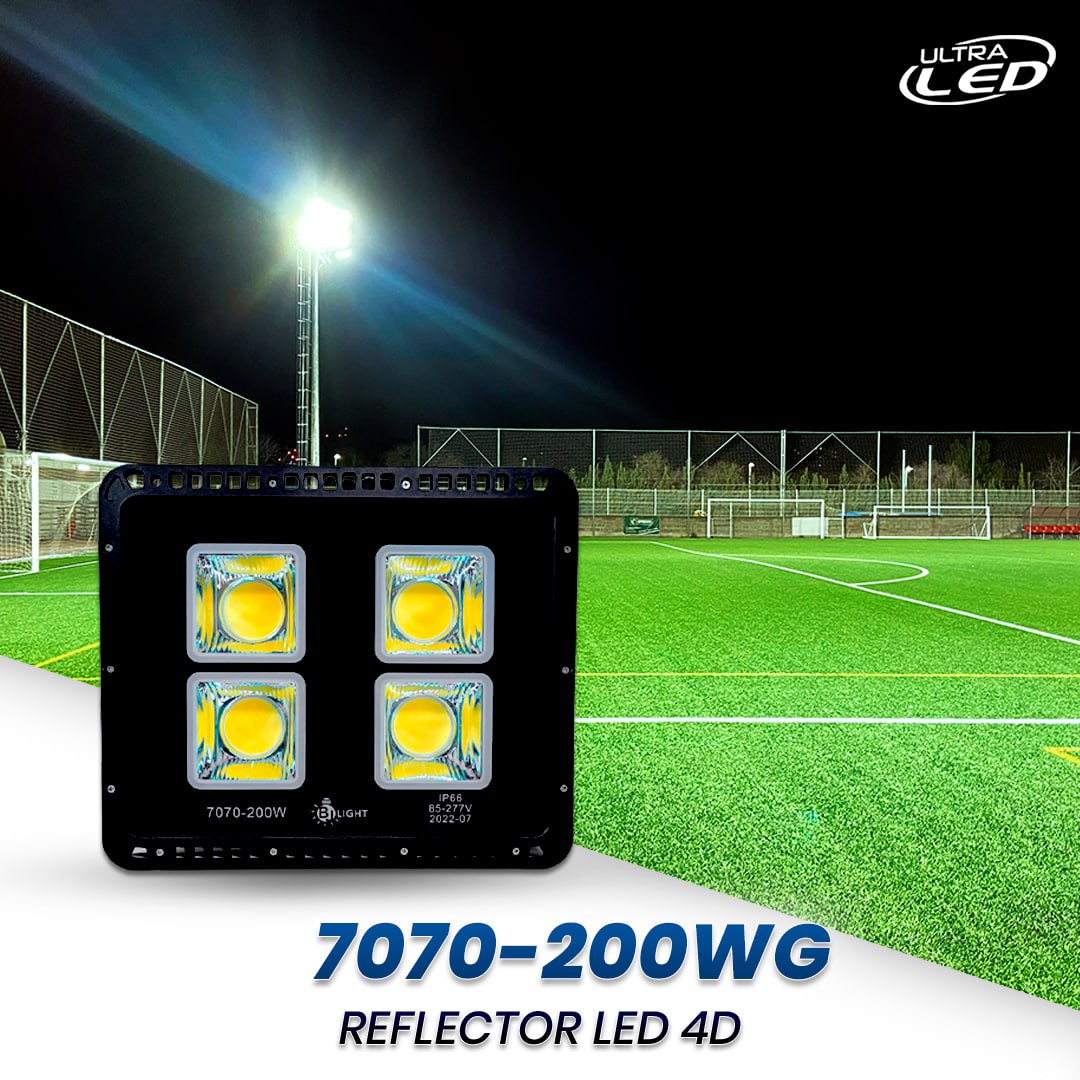 REFLECTOR LED 4D LUZ BLANCA (6500K) MODELO 7070
