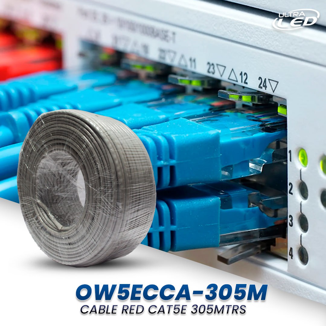 CABLE RED CAT5E 305MTRS