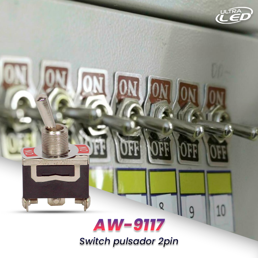 SWITCH PULSADOR 2PIN MODELO AW-9117
