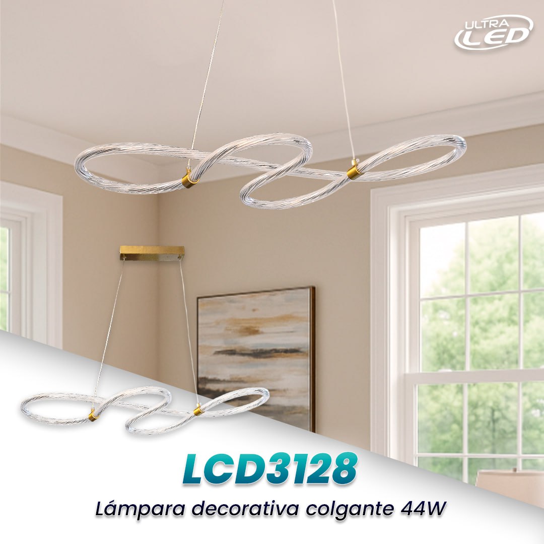 LAMPARA DECORATIVA COLGANTE 44W MODELO LCD3128