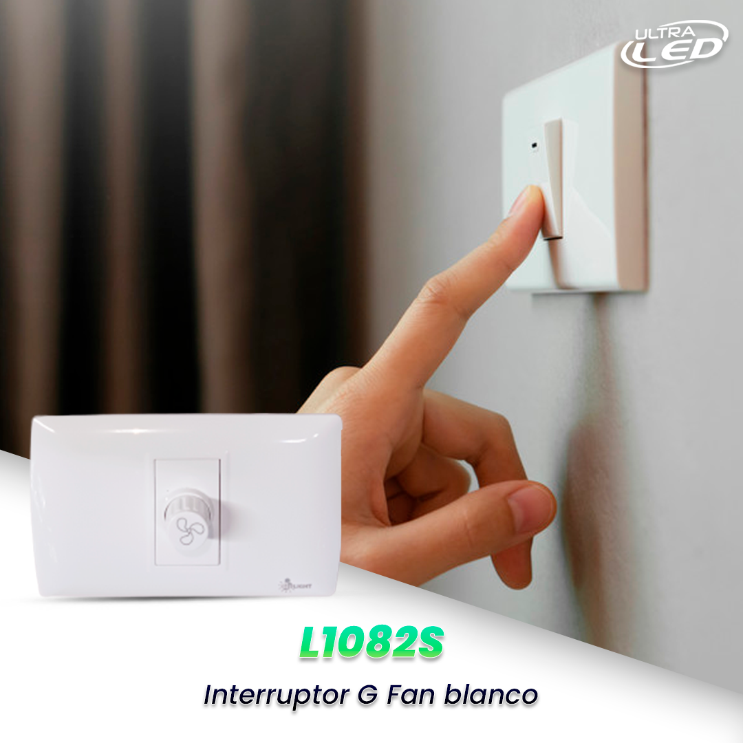 INTERRUPTOR G FAN BLANCO MODELO L1082S