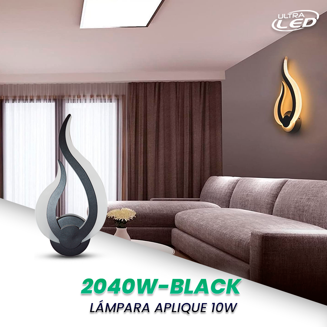 LAMPARA DECORATIVA DE APLIQUE 10W MODELO 2040B