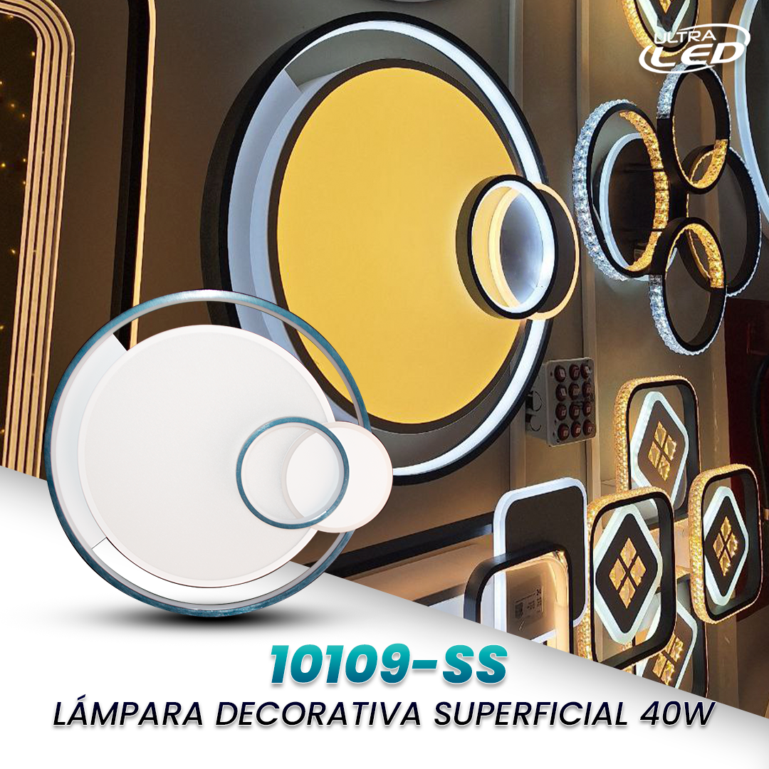 LAMPARA DECORATIVA 40W  MODELO 10109-SS