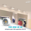 SPOT LED COB REDONDO SUPERFICIAL LUZ CALIDA (3000K) MODELO Y03