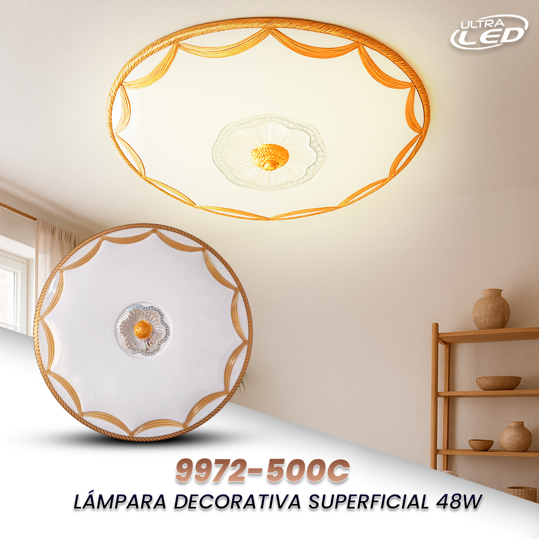LAMPARA LED DECORATIVA 48W MODELO 9972-500C