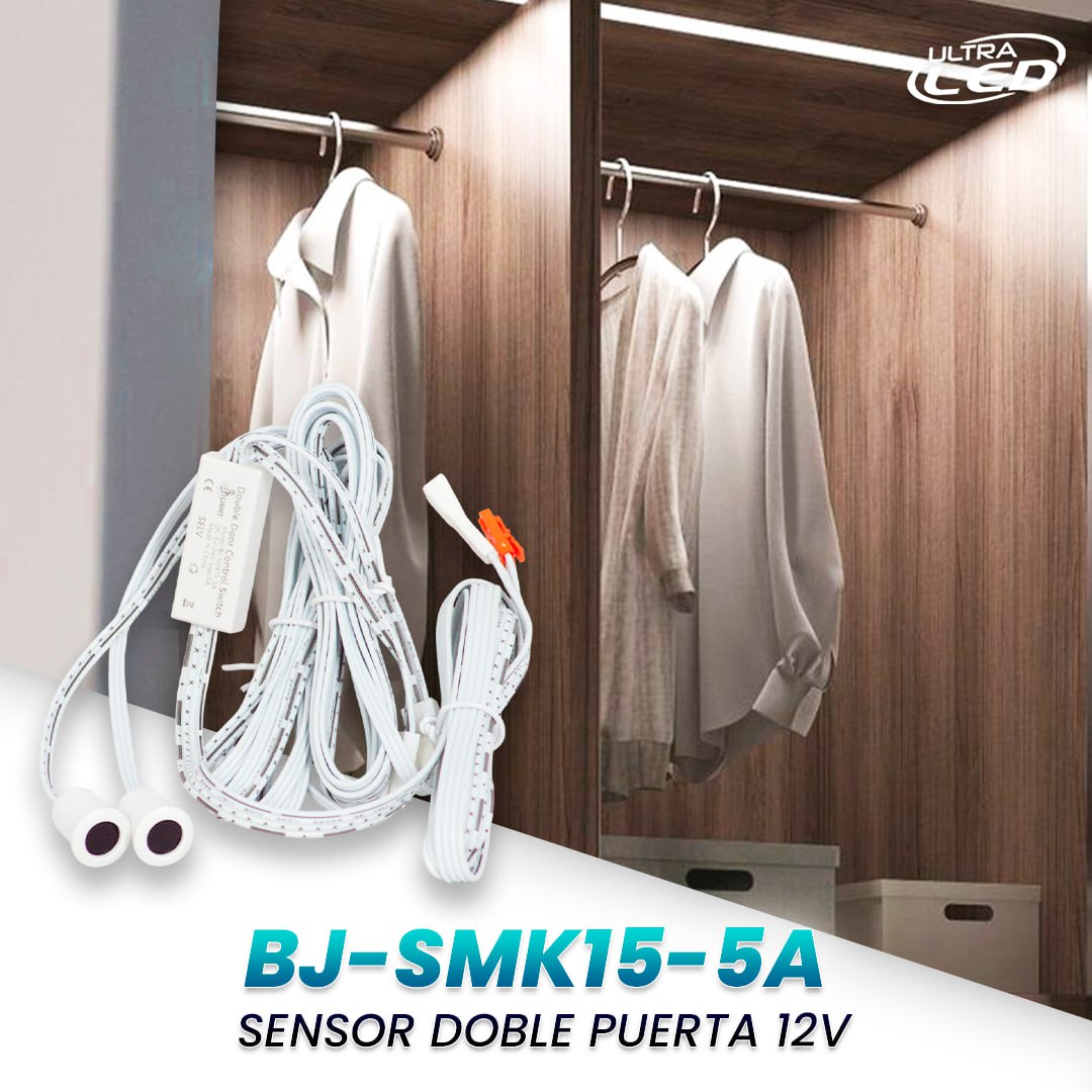 SENSOR DOBLE PUERTA 12V MODELO BJ-SMK15-5A