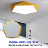 LAMPARA LED DECORATIVA 24W MODELO XA66 BORDE AMARILLO