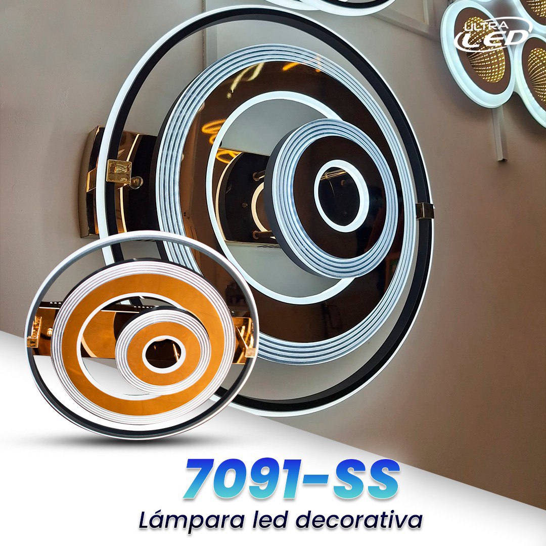 LAMPARA DECORATIVA 52W  MODELO 7091-SS