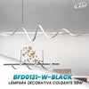 LAMPARA COLGANTE 58W*2 BLACK MODELO BFD0121-W-BLACK