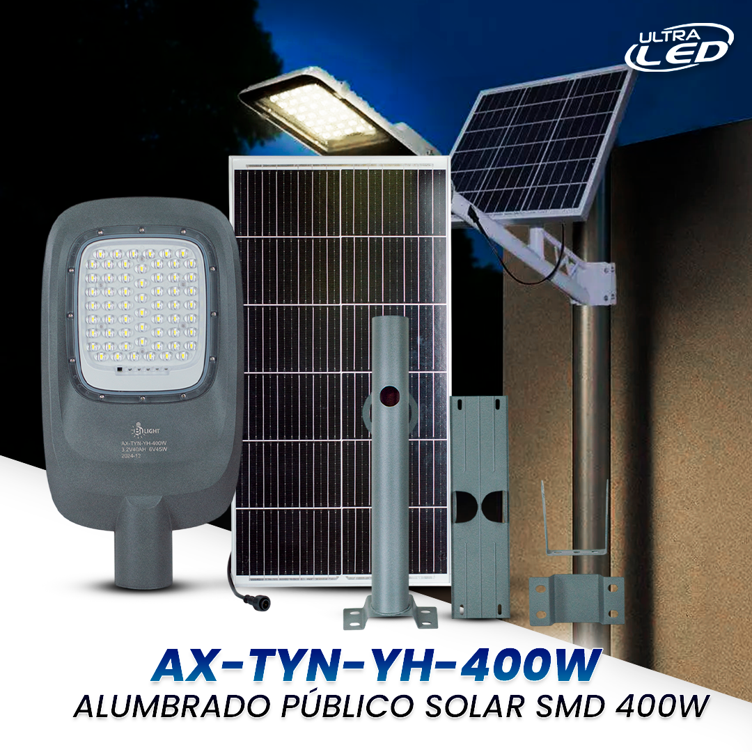 ALUMBRADO PUBLICO SOLAR SMD 200W