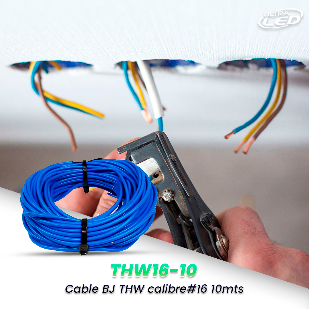 CABLE BJ THW CALIBRE #16 AWG 75°C 10 METROS