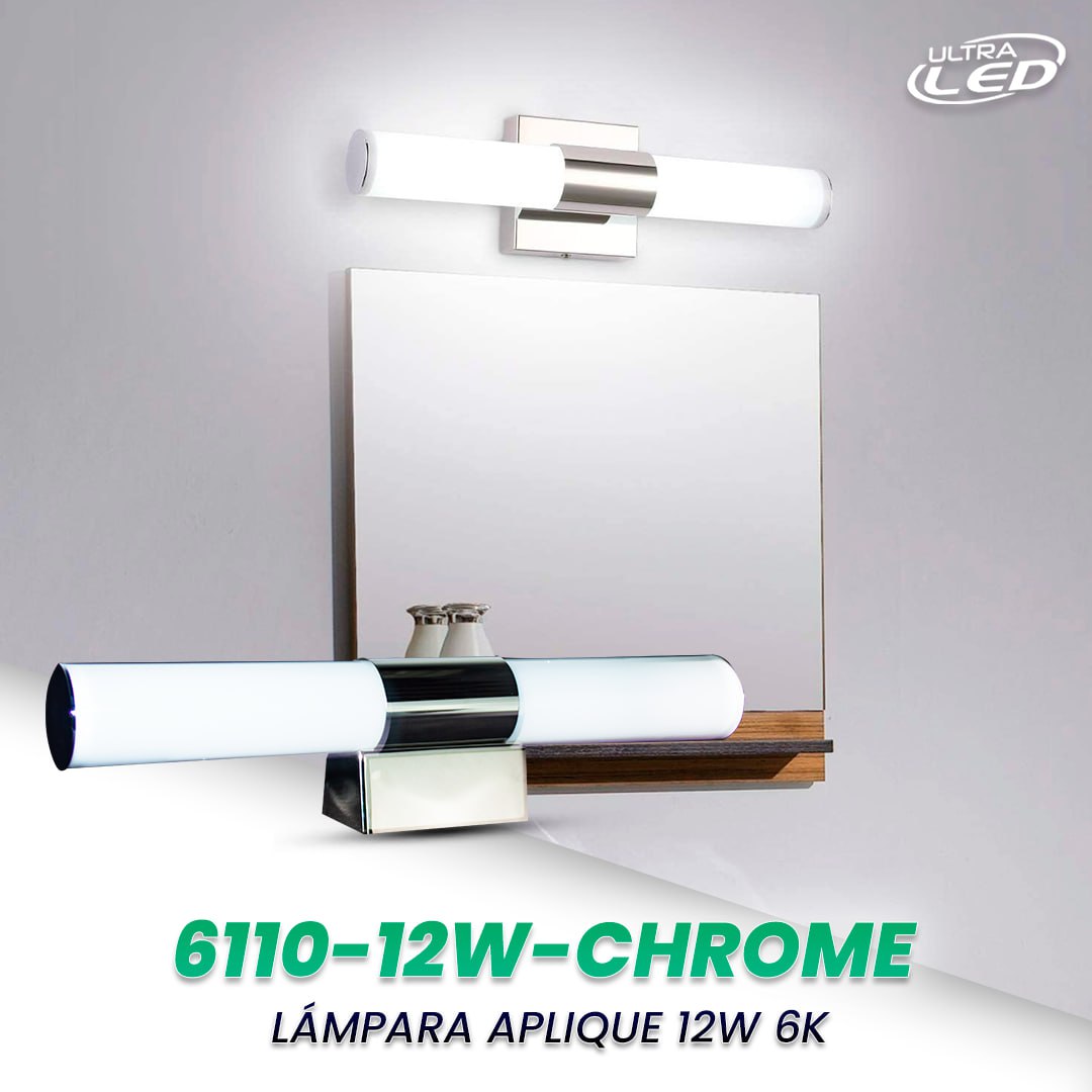 LAMPARA APLIQUE DE PARED LUZ BLANCA (6500K) MODELO 6110