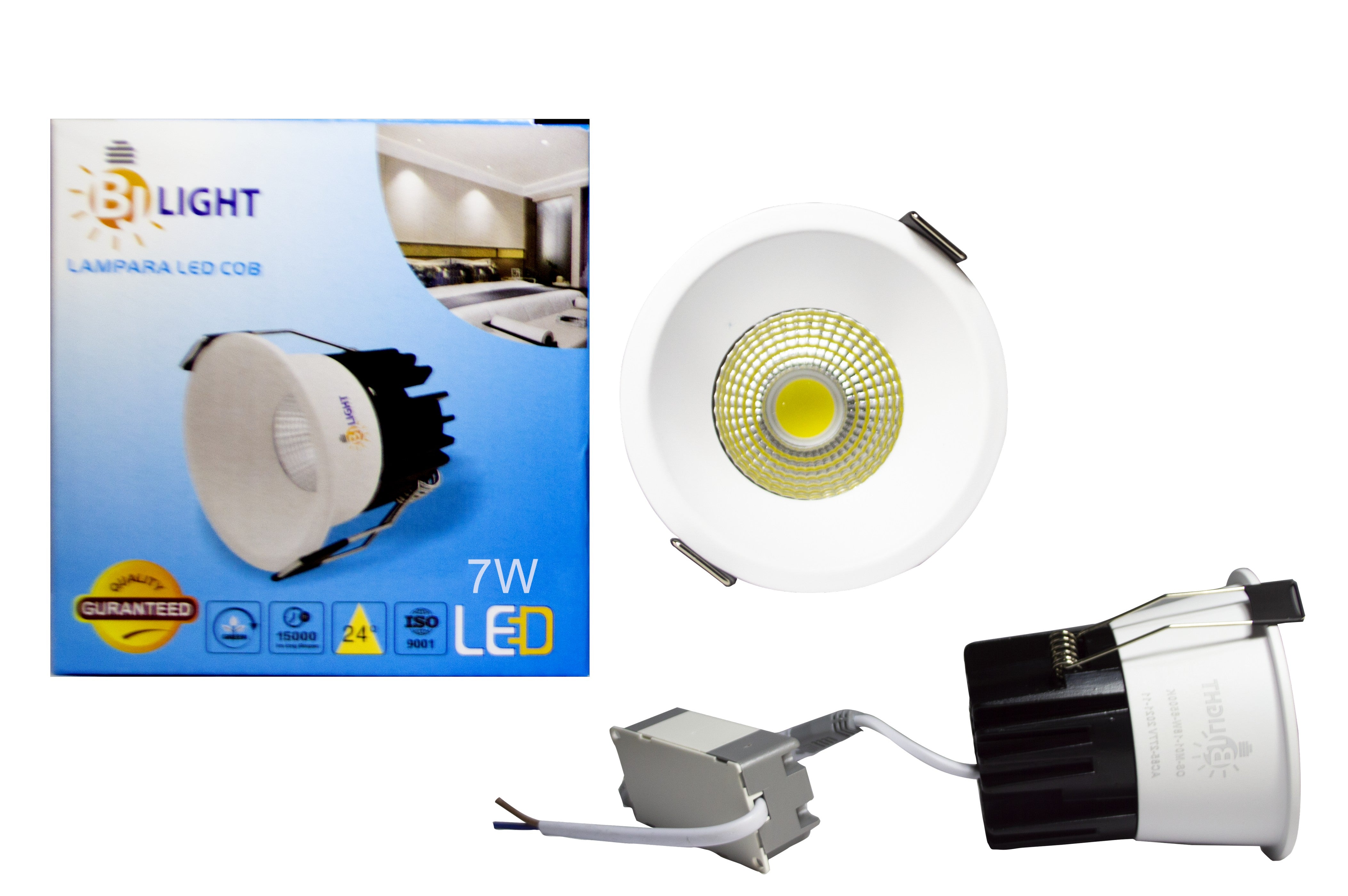 PANEL LED COB 7W  LUZ BLANCA (6500K)  EMPOTRAR