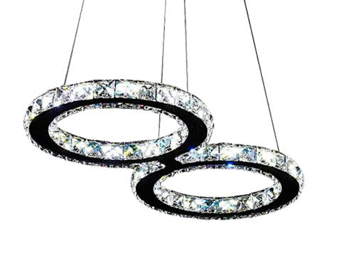 LAMPARA COLGANTE 32W 6K CRISTAL CHROME MODELO 4020-8-32W