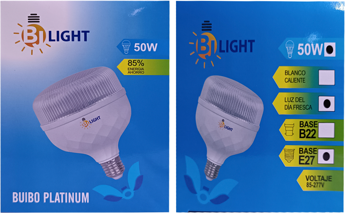 BOMBILLO LED PLATINUM 50W LUZ BLANCA (6500K)