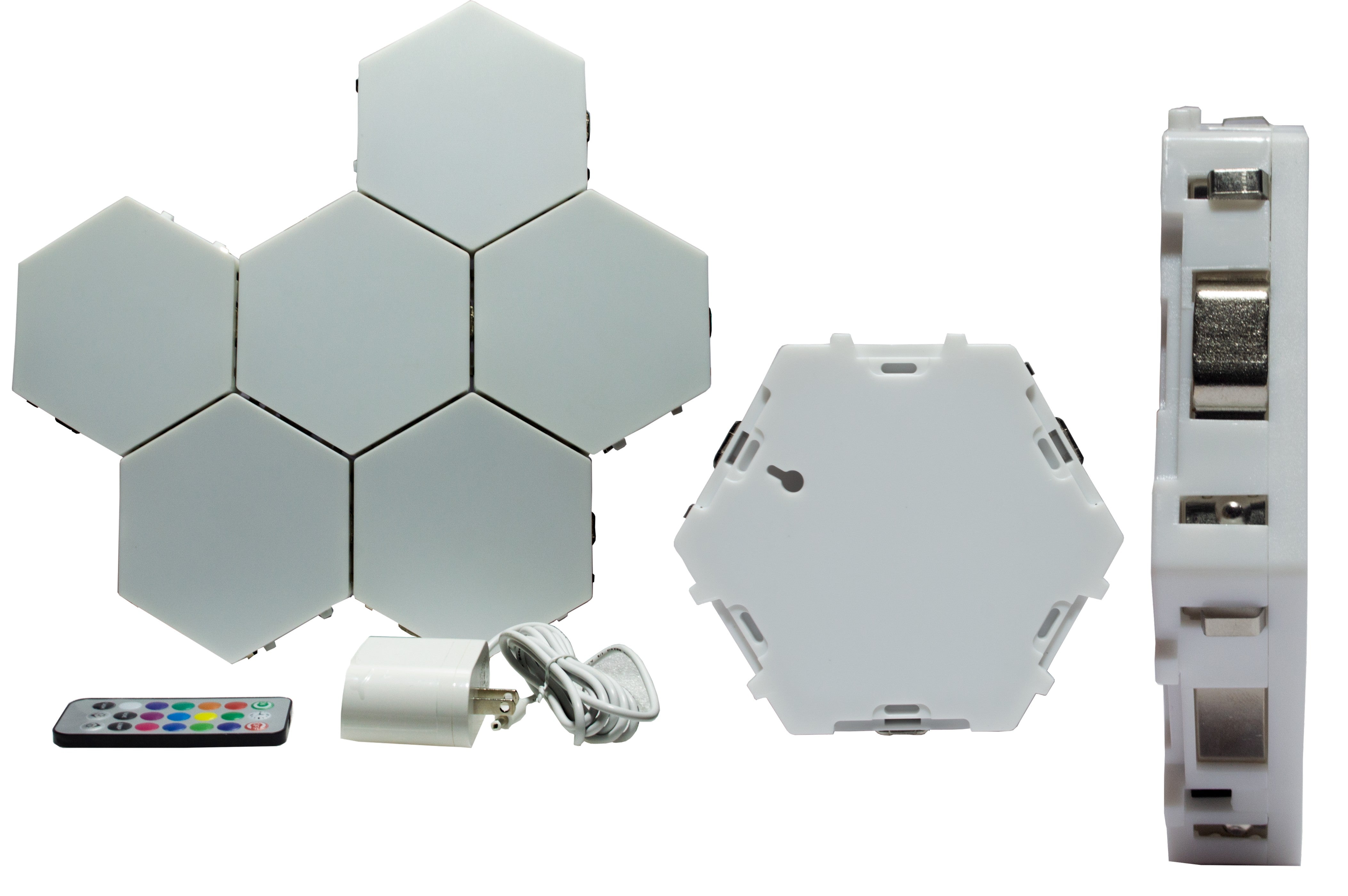 LAMPARA LED HEXAGONAL LUZ BLANCA