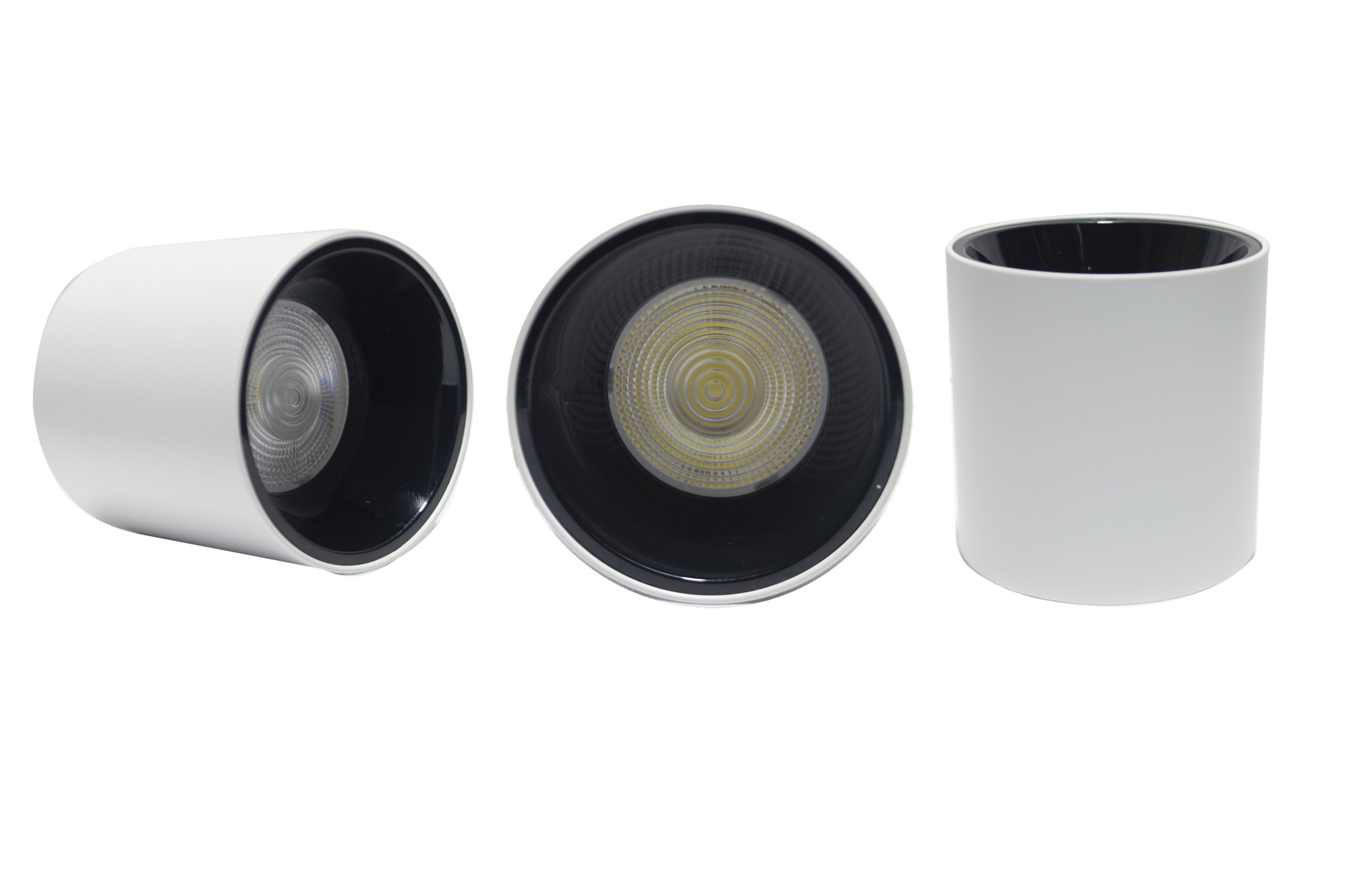 SPOT LED COB REDONDO 12W LUZ BLANCA (6500K) CARCASA BLANCA