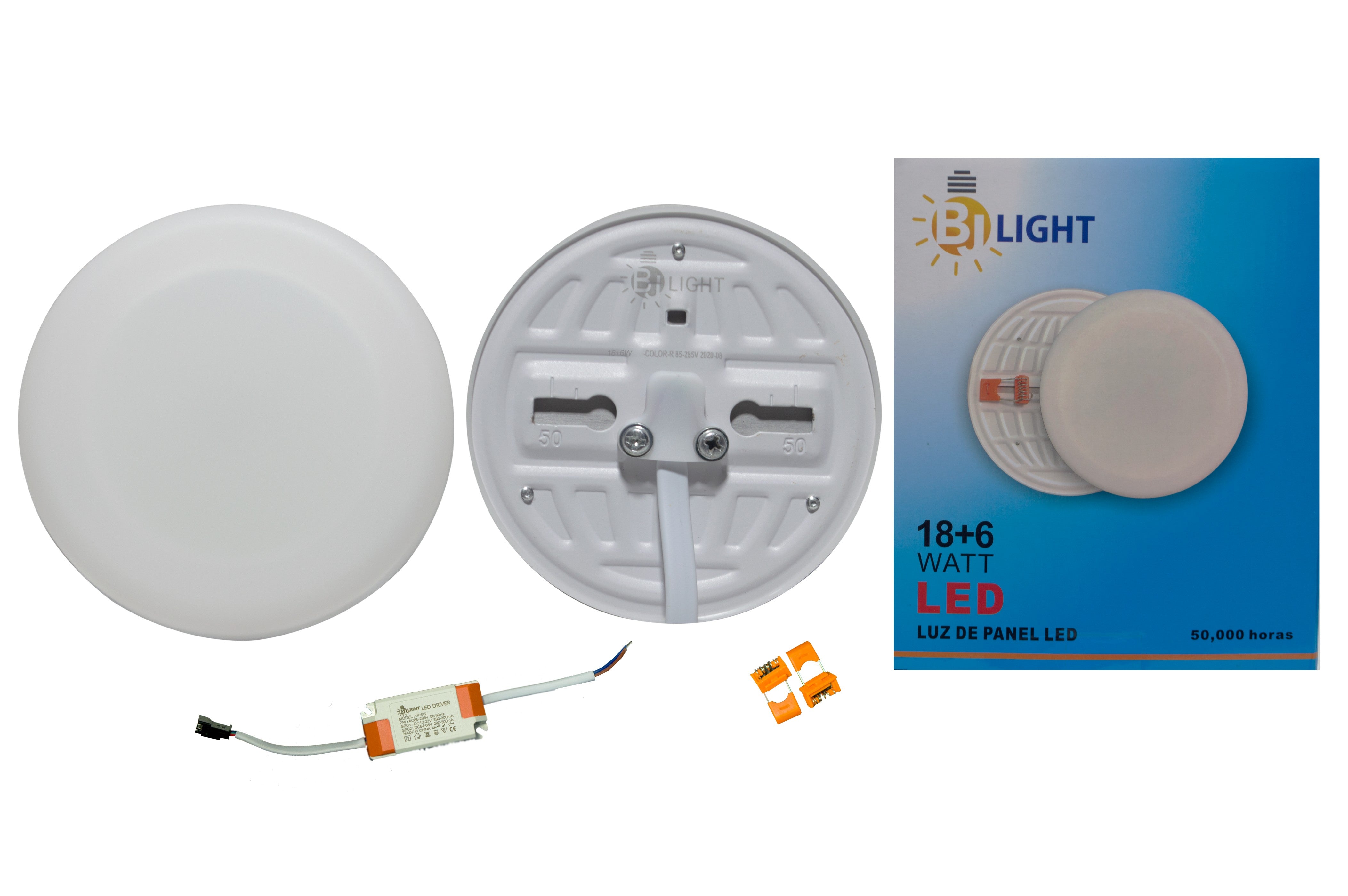 PANEL LED DOBLE COLOR 18+6W LUZ ROJA MODELO 18+6W-ROJO