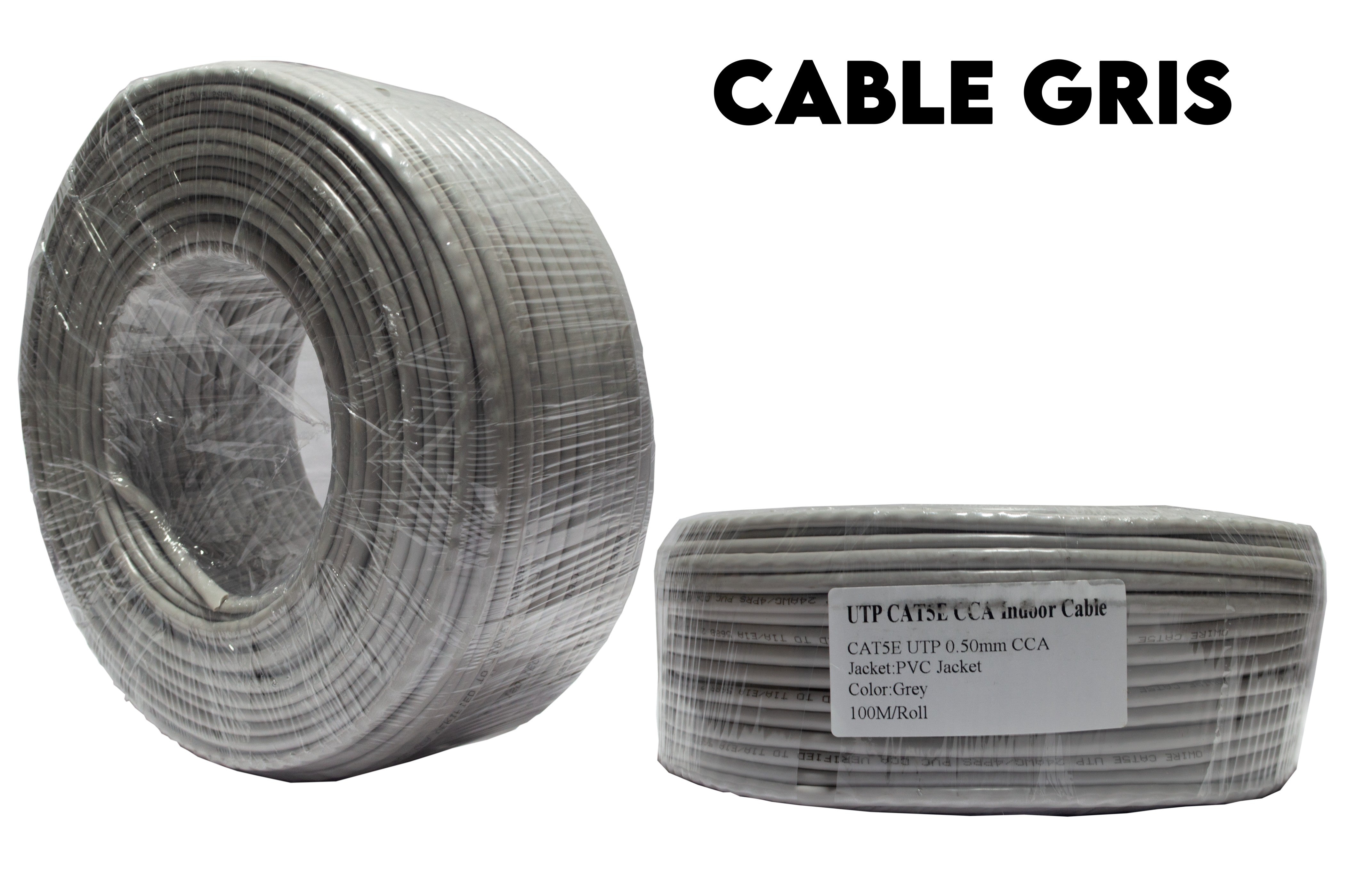 CABLE RED CAT5E 100MTRS